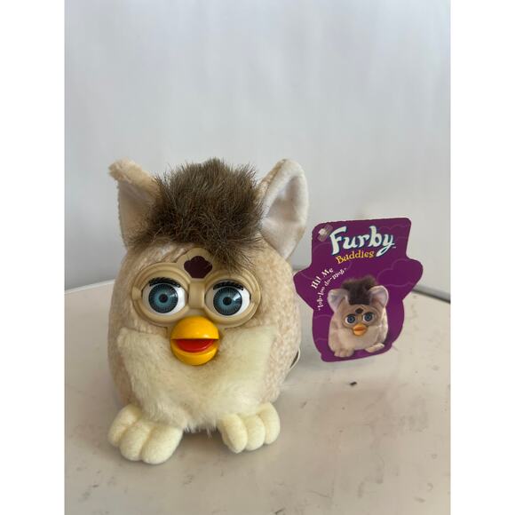 FURBY BUDDIES BEAN BAG PLUSH NON TALKING TOY VINTAGE 1999 TOH LOO DO MOH NWT - Picture 1 of 10